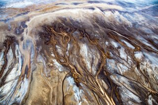 Flussdelta am Lake Natron, Tansania
