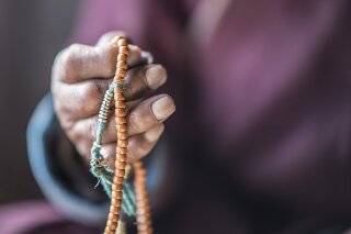 Gebetskette in Zanskar, Indien