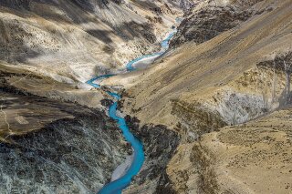 Fluss Tsarap In Zanskar, Indien