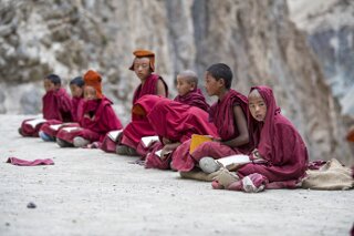 Novizen im Kloster Phuktal, Zanskar