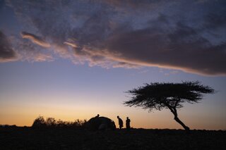 Szene am Turkanasee, Kenia