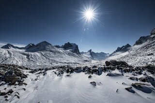 Panorama auf Baffin Island, Indien