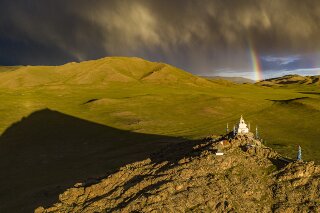 Gewitter in Zavkhan, Mongolei