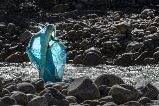 Pilgerin in Gangotri, Garwhal, Indien