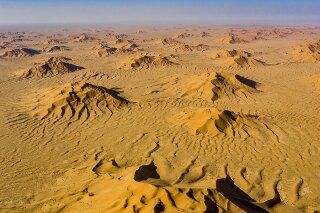 Luftaufnahme der Rub al Khali, Oman
