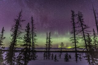 Polarlichter in Yamal, Russland
