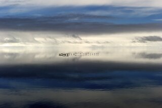 Eiskante vor Baffin Island, Kanada