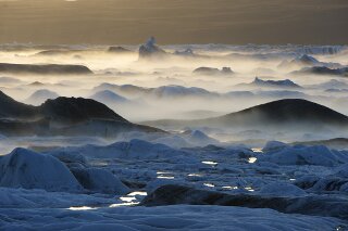 Nebel im Jkulsarlon, Island