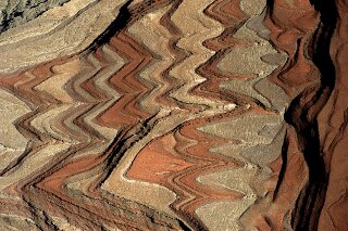 Faltenstruktur, Utah, USA