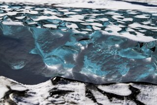 Blankeis auf Baffin Island, Kanada