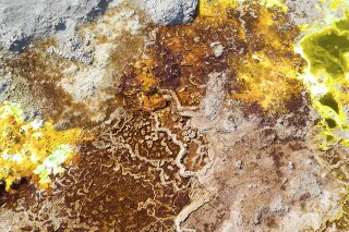 Luftaufnahme des Dallol, thiopien